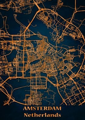 city map Amsterdam