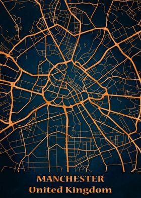 City map Manchester