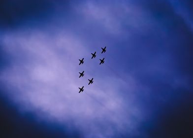 Planes in dark clouds