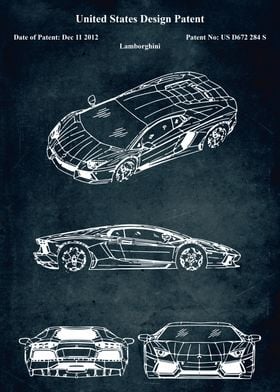 No540 Lamborghini patent