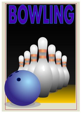Poster bowling 