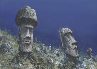 Rapa Nui mixed media
