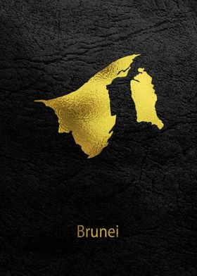 Golden Map Art Brunei