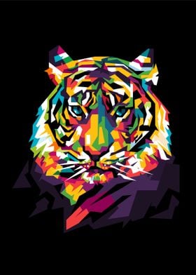 tiger colorful