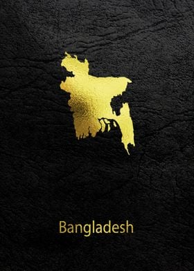 Golden Map Art Bangladesh