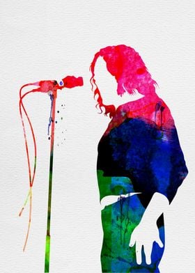 Joe Cocker Watercolor