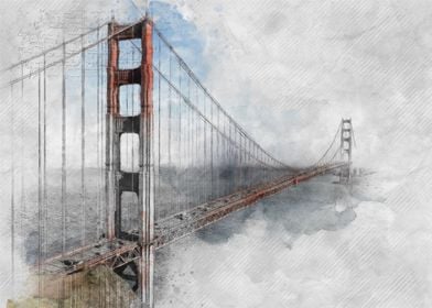 golden bridge archi sketch