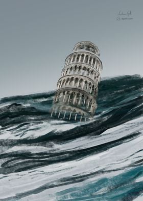 Pisa Leaning Tower paint1