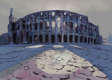 Colosseum painting