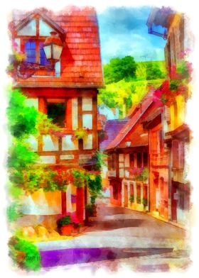 Street on Alsace France