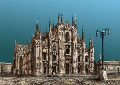 Milan Cathedral paint2