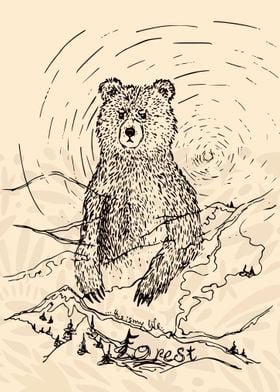 Good bear cartoon