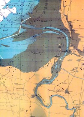Steart Flats Maritime map