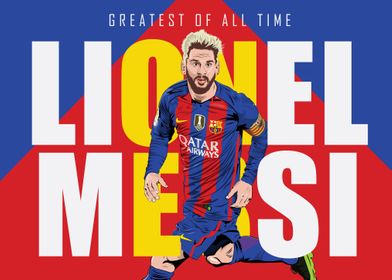 Lionel Messi Vector Poster
