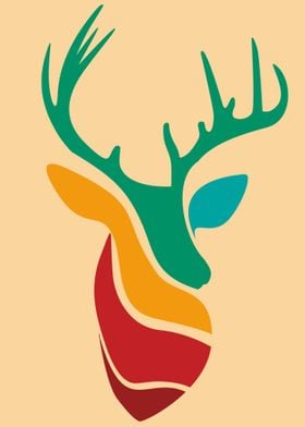 Deer color gradation