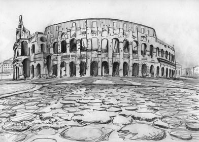 Colosseum drawing