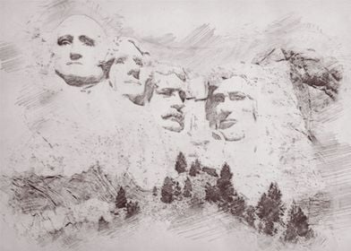 mount rushmore pencil 