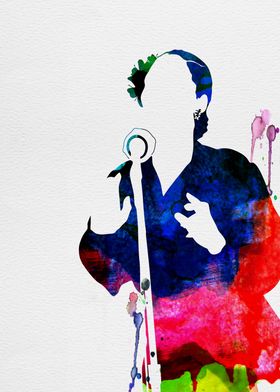 Billie Holiday Watercolor