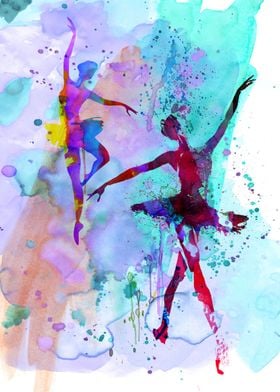 Two Dancing Ballerinas III