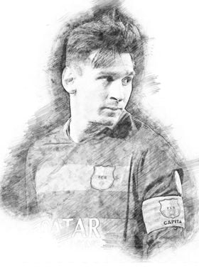 lionel messi sketch metal poster yanis purwantono displate lionel messi sketch metal poster yanis purwantono displate