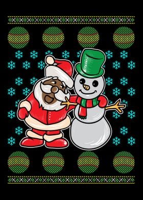 Santa Claus and Snowmen