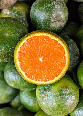 Sliced Green Orange