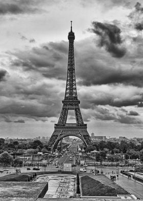 Clouds Over The Eiffel Tow