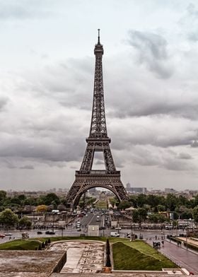 Clouds Over The Eiffel Tow