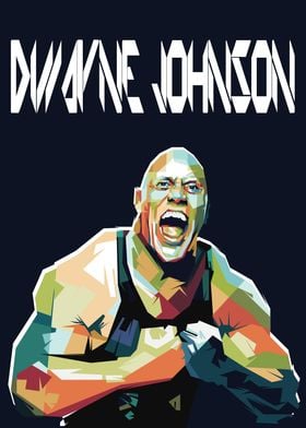 Dwayne Johnson pop art