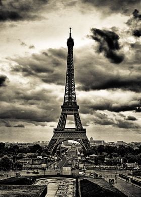 Clouds Over The Eiffel Tow