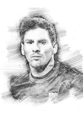 lionel messi sketch