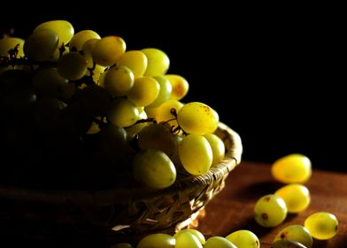 grapes in the light