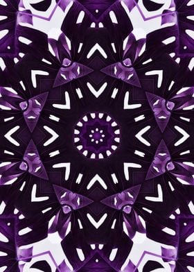 Deep Purple Mandala Art