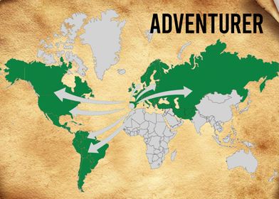 Adventurers World Map