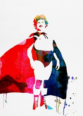 Nacho Libre Watercolor