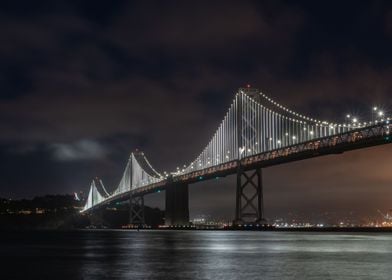 SF Bay Bridge nightscape