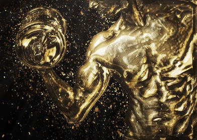 Gold Bodybuilding Torso