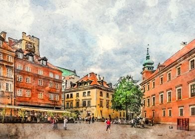 Warsaw city art