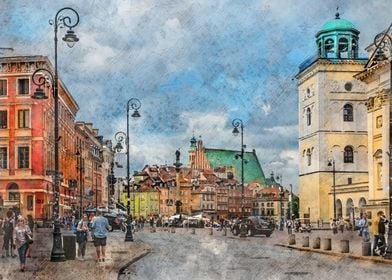 Warsaw city art