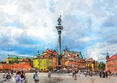 Warsaw city art