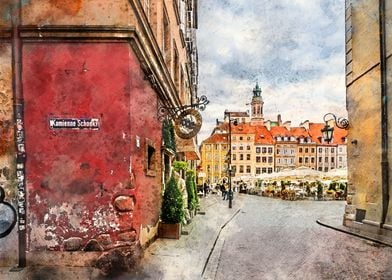 Warsaw city art