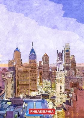 Philadelphia City Skyline