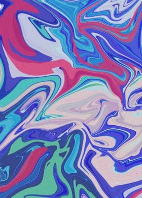Colorful Marble Art Poster