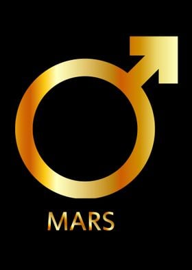 Mars zodiac symbol