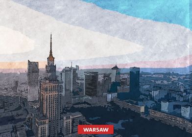 Warsaw City Skyline