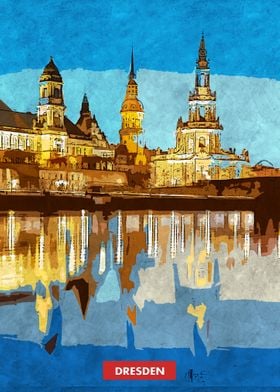 Dresden City Skyline