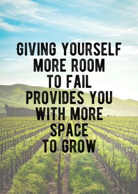 Space To Grow Quote