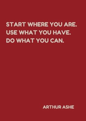 Start Where You Are Quote