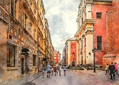 Warsaw city art