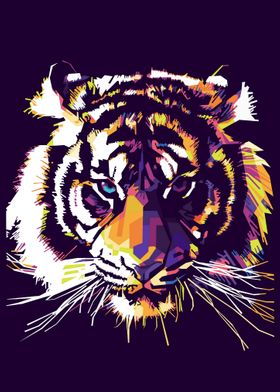 tiger on wpap style